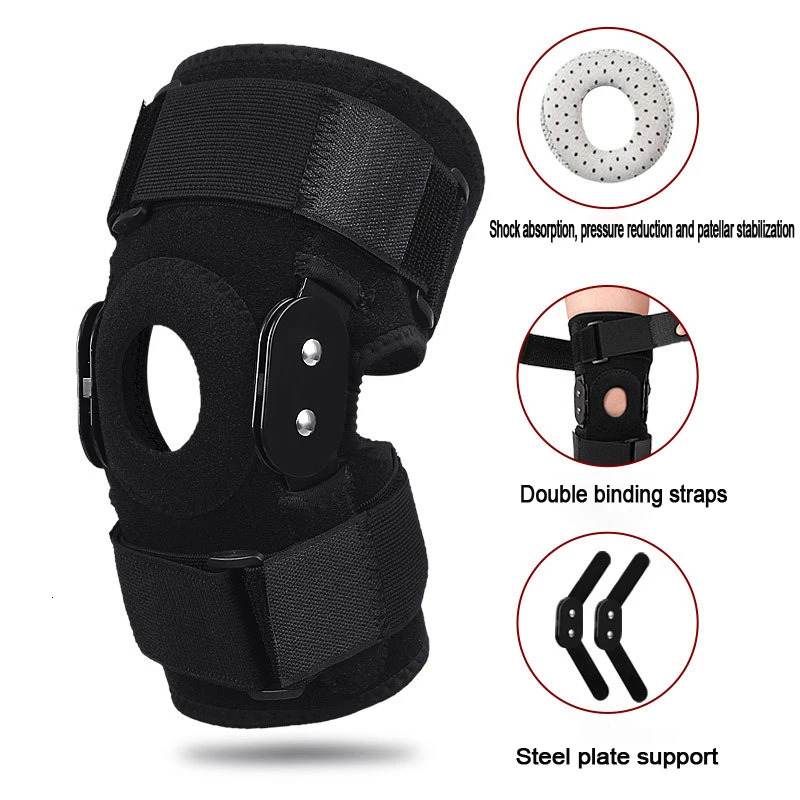 1pcs Knee Support orthopedic knee Brace Adjustable Open Patella Knee Pads Protector Guard Gym Workout Sports 251023