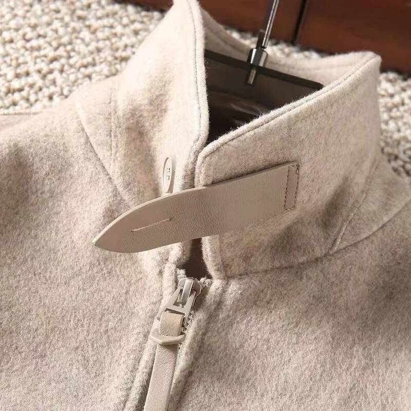 New Autumn-Winter Men's Business Casual Wool Lapel Jacket Coat