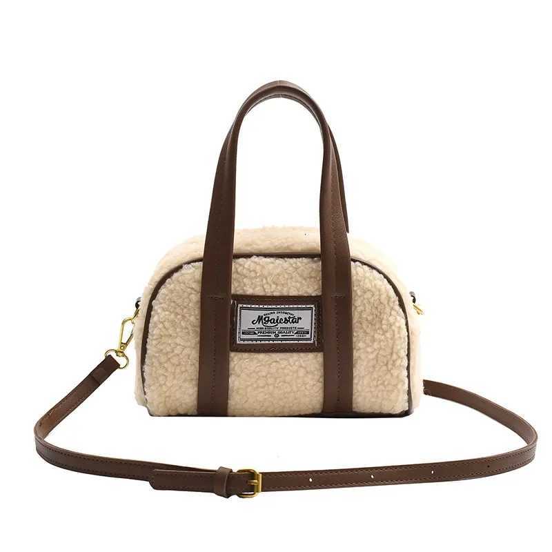 Children Messenger Bags Lamb Wool Purse and Handbag Women Fashionable Crossbody Bag Designer Bags Mother Kids Bags for Girl Sac Y251027