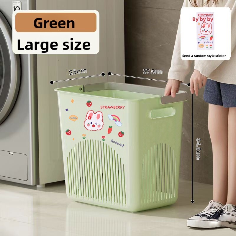 Household Partitioned Multi-layer Clothes Underwear Bathroom Large Dirty Laundry Storage Basket