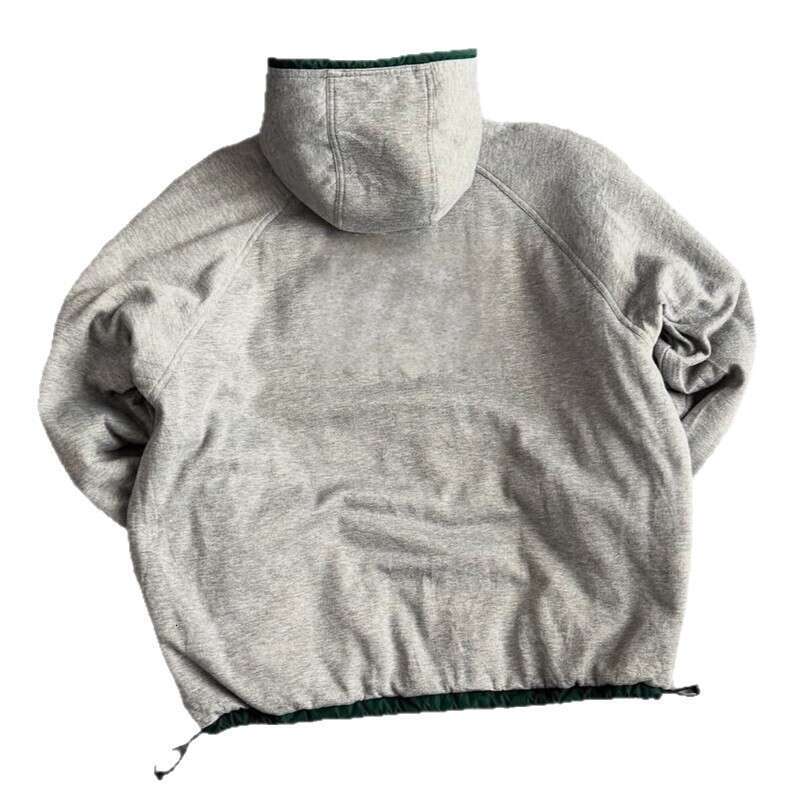 2025 Autumn Winter New Men's Fashion Hooded Long Sleeve Zipper Reversible Jacket Coat