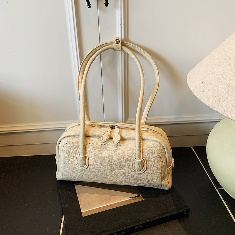 Free shipping designer bag New Niche Boston Handbag for Women Bowling Bag Simple Commuter Shoulder Underarm Bag