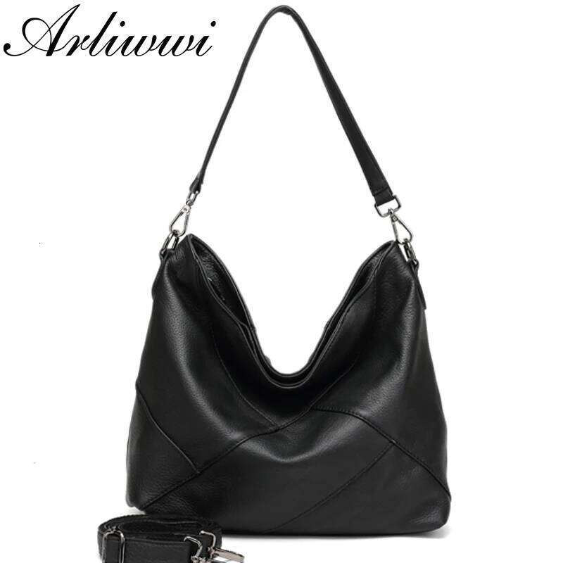 Designer Luxury Arliwwi Real Cow Designer Women Shoulder Handbag Extra Soft Cowhide Genuine Leather Bags GS