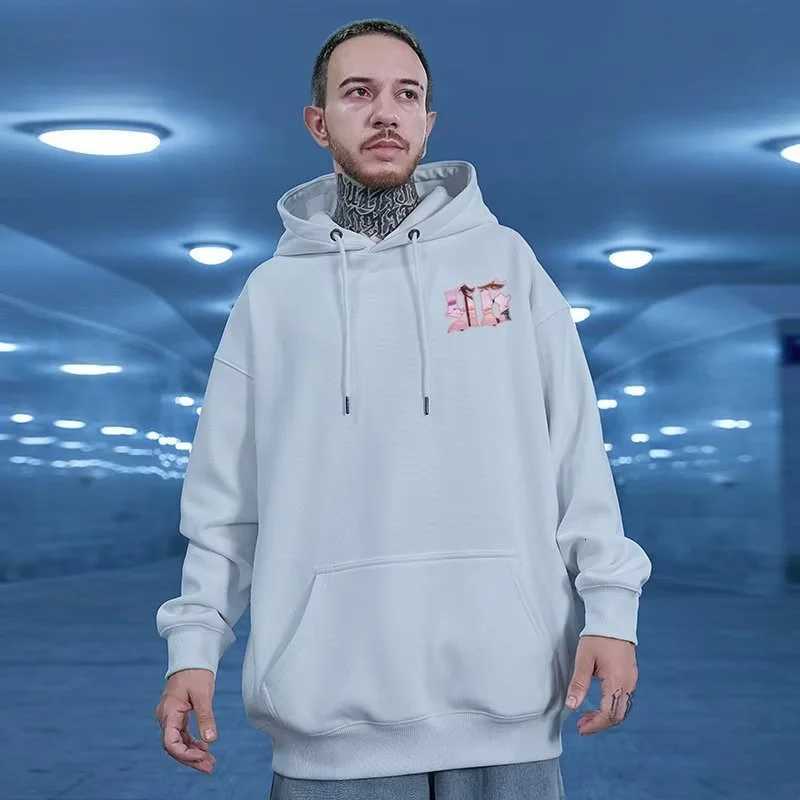 M8XL Oversized Hoodie Men American Style Letter Hooded Sweater Loose Hip Hop Plus Size Hoodie for Unisex W251027