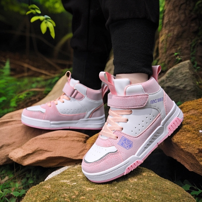 Kids Basketball Shoes Boys Girls High Top Sneakers Children Sport Shoes Kidsnest Toddler Trainers Big Plus Sizes US11C-6.5Y K1222