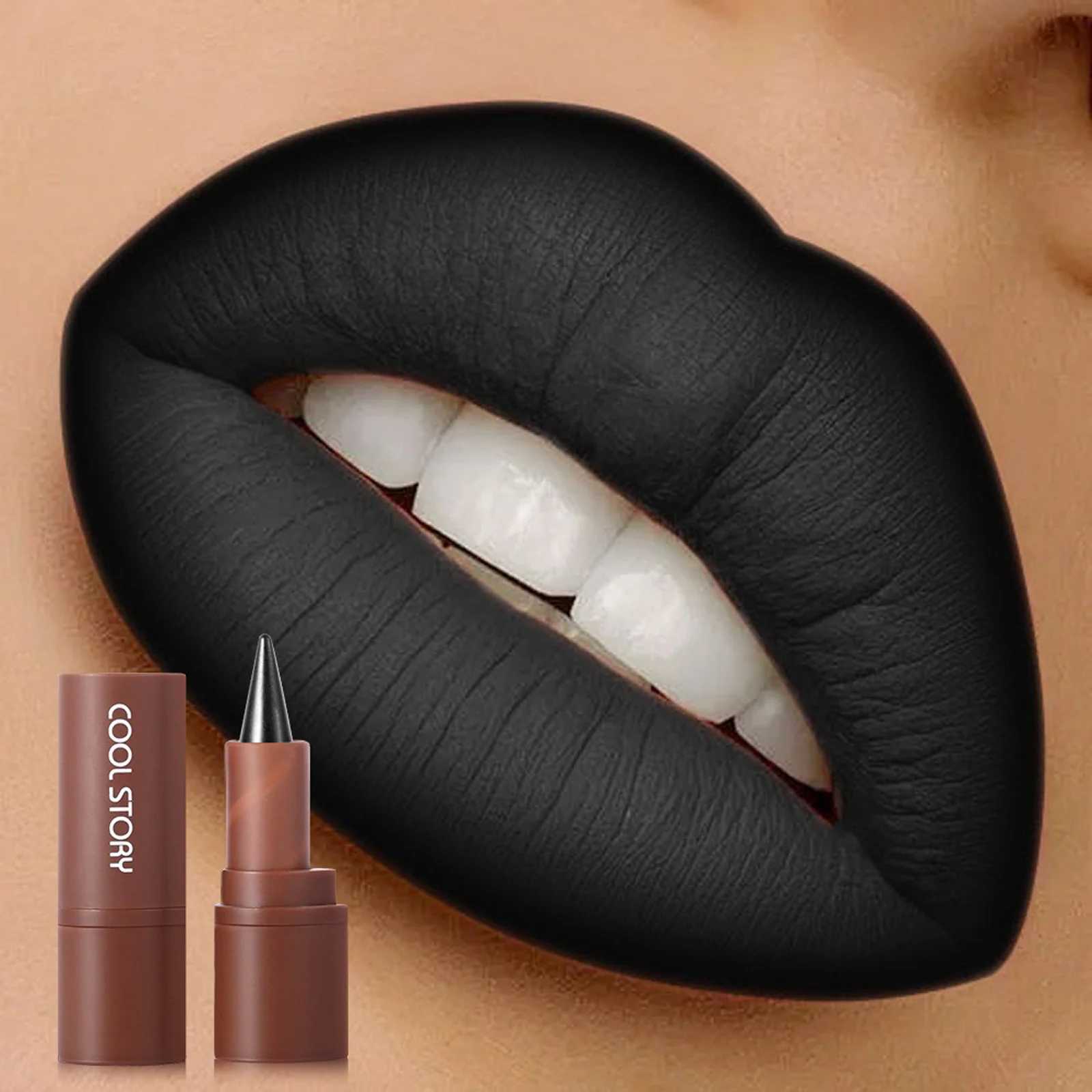 Matte Liner Lipstick Pen Gradient Eyebrow Red Brown Eyeshadow 3 in Lasting Waterproof Lip Stick Sexy Women Lip Cosmetics W251027