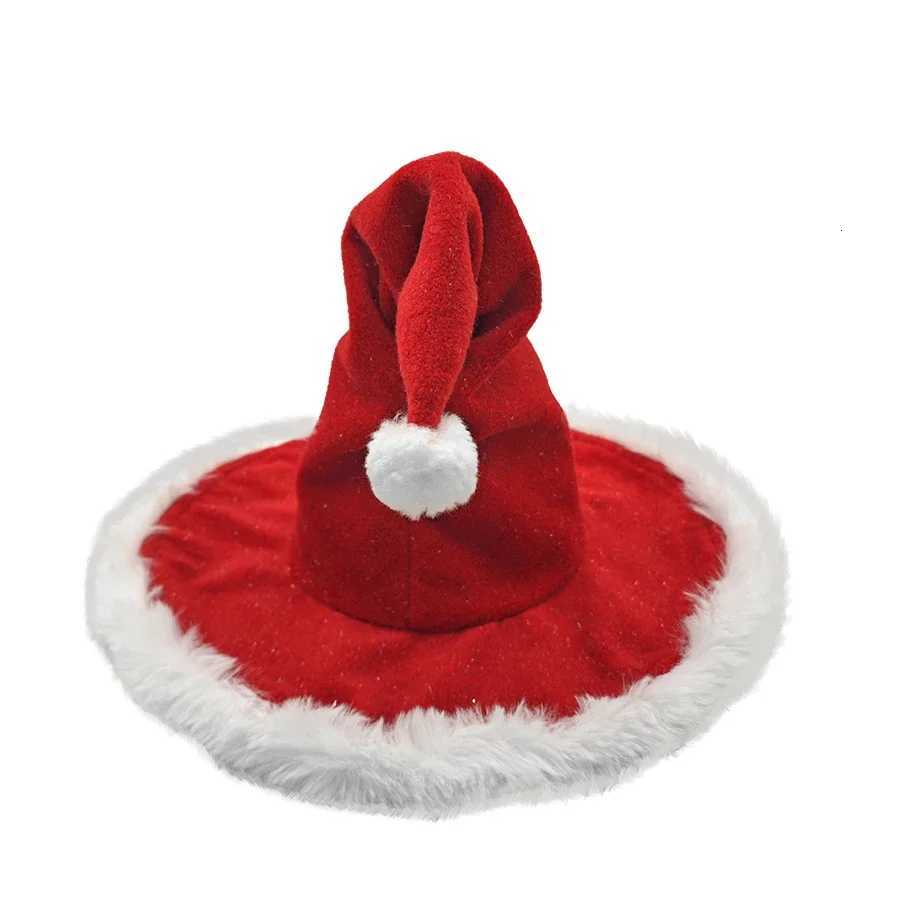 Christmas Hat Santa Hat Holiday for Adults Unisex Comfort Extra Thicken Fur Xmas Hat for New Year Festive PartyW251027
