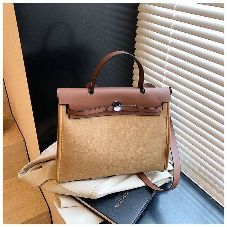 designer bag tote bag Student Class Women's Super Hot Fashion College Style Canvas Versatile Large Capacity Single Shoulder Crossbody Bag