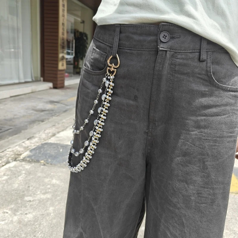 Model Pearl Pants Chain Retro Gothic Light Fashion Women Waist Accessories Gift Giving During Festivals 251024