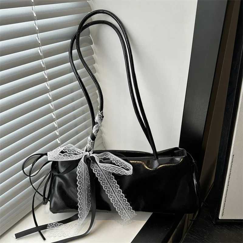 French Elegant Square Bag Korean Bow Decorati Pu Highquality Bag Niche Simple Ballet Style Shoder Bag New Casual Wen Bags1 D251027