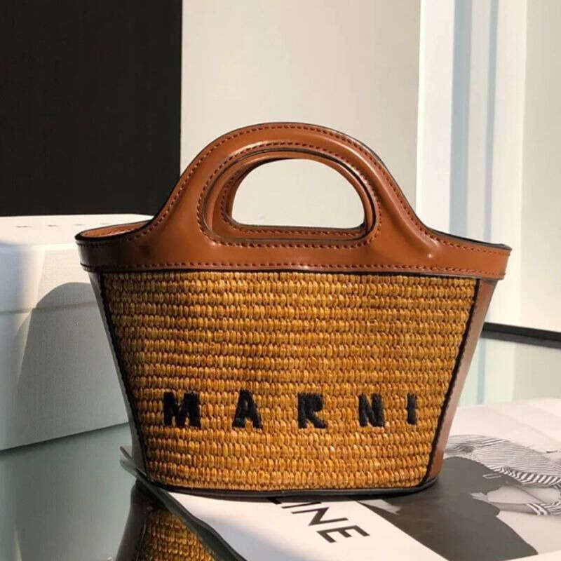 Women Handbag Large Capacity Handbag Bags Mani Fashion Straw Ing Beach New Women S Woven Hand Held Vegetable Basket Shoulder Messenger Bag