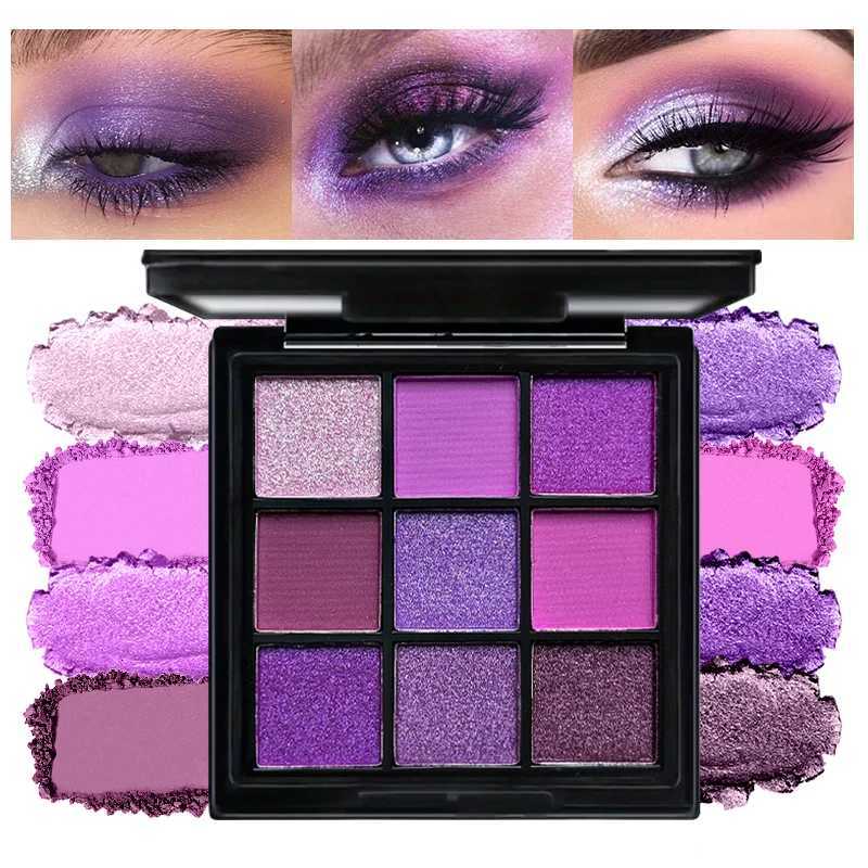 9 Color Purple Eyeshadow Palette Matte Shimmer Violet Lilac Lavender Makeup Pigmented Long Lasting Professional 9 ColoresXJ251027