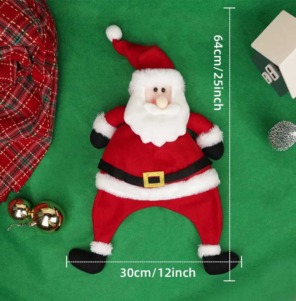 Christmas Hat Cute Santa Claus Hat Long Hat Style Adult Child Soft Santa Cap Christmas Decoration Party SuppliesW251027