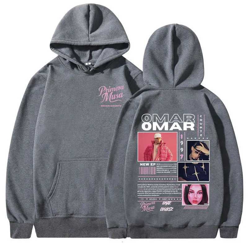 Omar Courtz Primera Musa Album Tour Merch Hoodies Mens Women Fashion Hooded Sweatshirts Hip Hop Oversized Pullovers Streetwear W251027