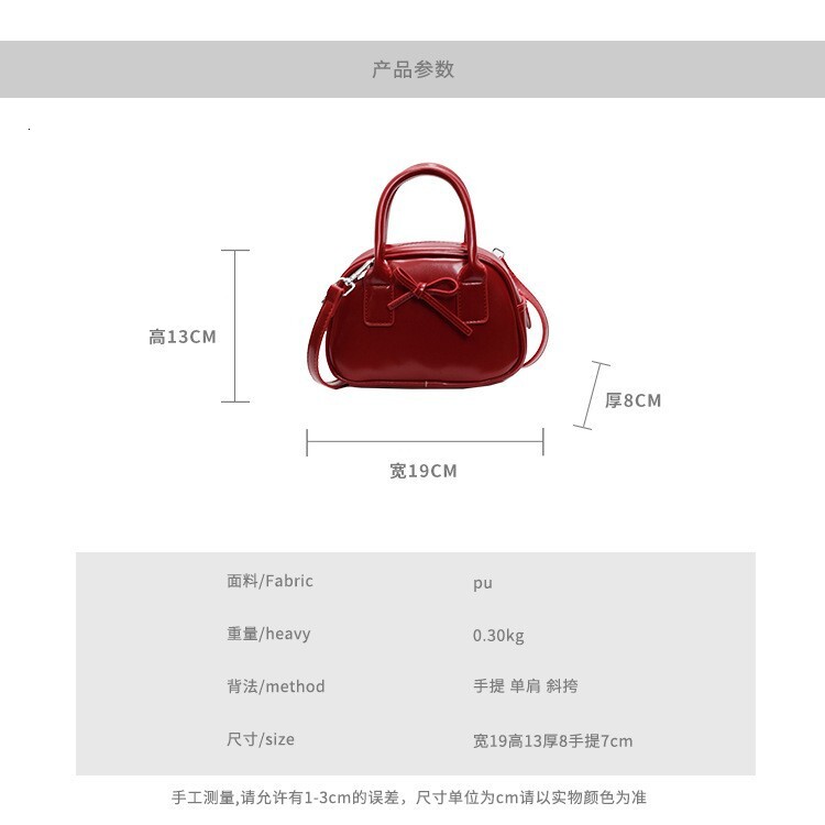 Free shipping designer bag New Niche High-End Feel Bag for Women Fashion Handheld Shell Bag Bow Pillow Bag Single Shoulder Crossbody Bag