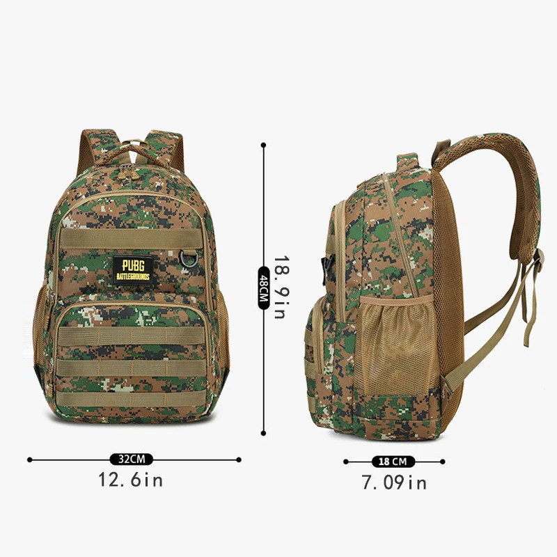 Camouflage largecapacity backpack zipper closure hiking traveling outdoor adventure backpack 251021