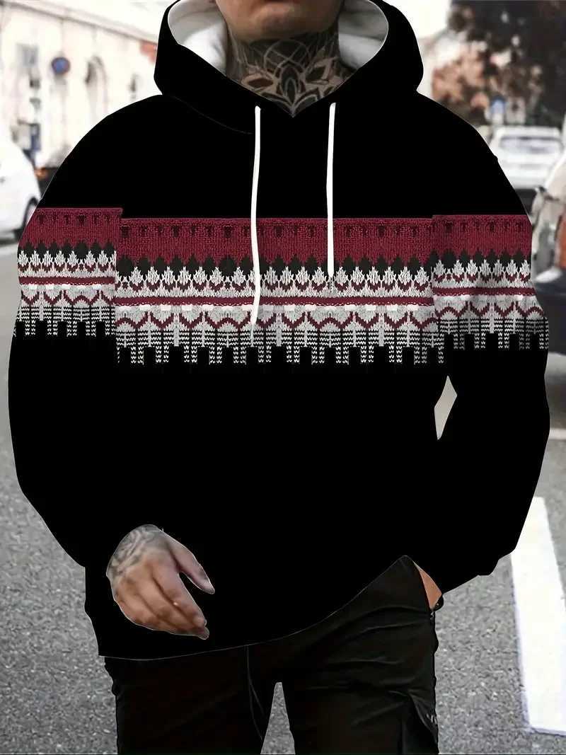 Mens Retro Ethnic Style 3D Print Hoodies Unisex Sweatshirts AutumnWinter Men Women Loose Casual Tracksuit Outdoor Y2k Pullover W251027
