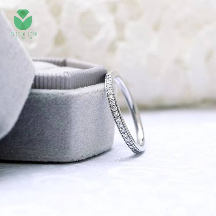 Luxurious 18k Yellow Gold Lab Grown Diamond Ring Real CVD HPHT Diamond Engagement Ring Jewelry Wedding Round Diamond Ring