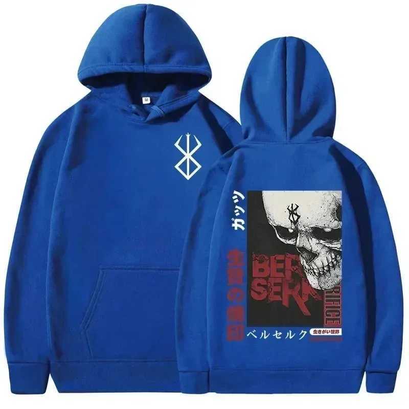 Mens Hoodie Casual Oversized Pullovers Anime Berserk Guts Graphic Print Hoodie Swordsman Casca Brand of Sacrifice Zodd Hoodies W251027