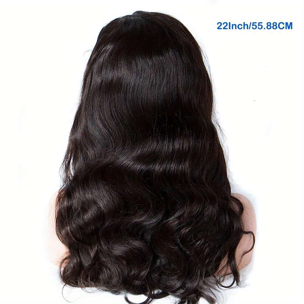 Body Wave Front Pre Plucked With Baby Glueless 4X4x1 Lace Closure Human Hair Wigs For Natural Color