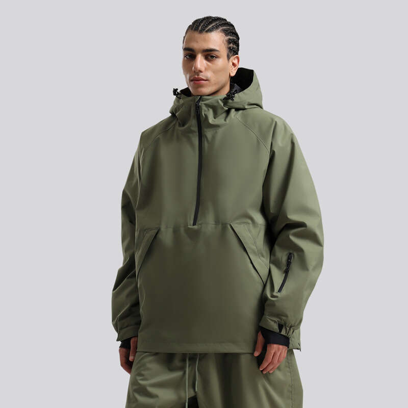 New Men Hooded Pullover Loose Snowboard Windproof Waterproof Breathable Couple Professional American Ski Suit Women
