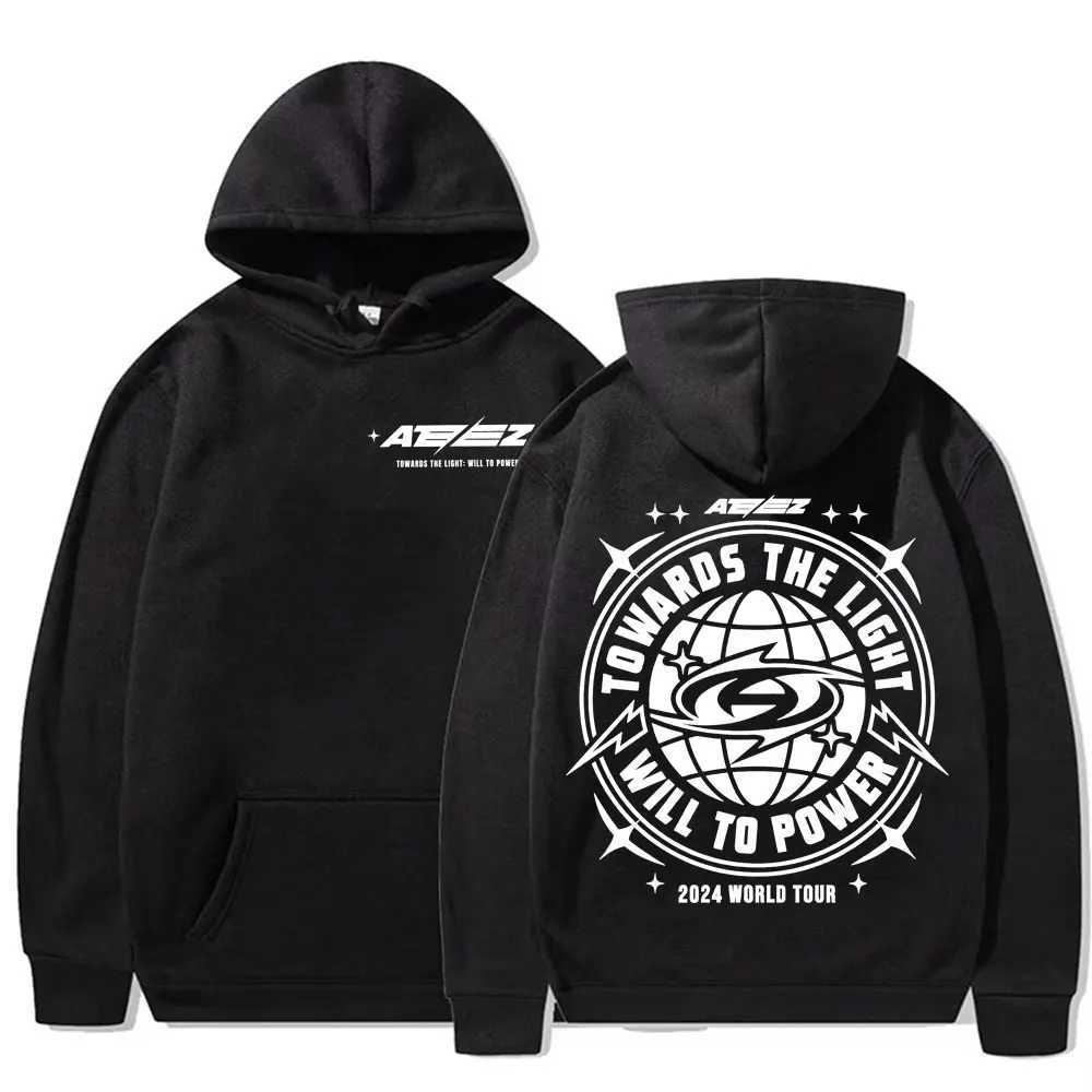 2025 Ateez World Tour Towards The Light Will To Power Pullovers Men Women Korean Fashion Hip Hop Long Sleeve Sweatshirt Hoodies W251027