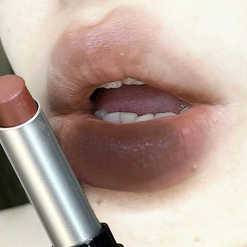 6 Color Pearl Matte Velvet Lipstick NonStick Cup LongLasting Soft Mist Brown Lipstick Brighten Skin Tone Lip Makeup Cosmetic W251027