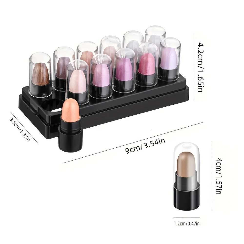 12 Colors Glitter Gradient Eyeshadow Eye shadow Stick Pen Makeup Set Waterproof Shimmer Pink Eyeshadow SticksXJ251027