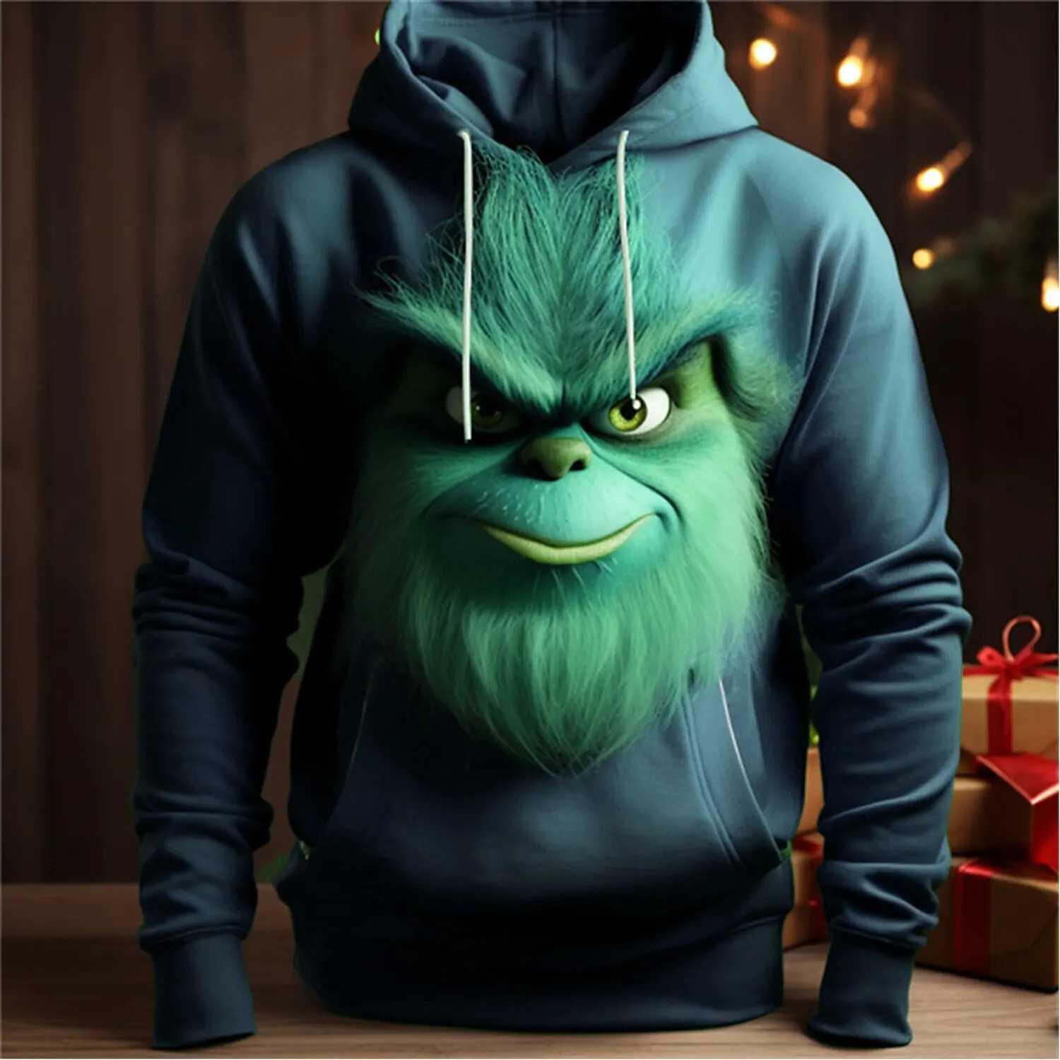 Funny 3D Print Mens Hoodies Christmas Style Sweatshirts Fashion Loose Hooded Pullover Tops Autumn Winter Casual Xmas Clothing W251027