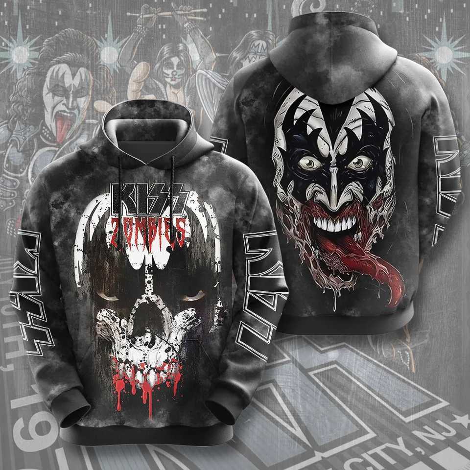 2026 Hot Rock Kiss Hoodies 3D Printed Men Women Funny Long Sleeve Sweatshirt Shirt Street Man Hoodies Tops Y2k Hoodies W251027