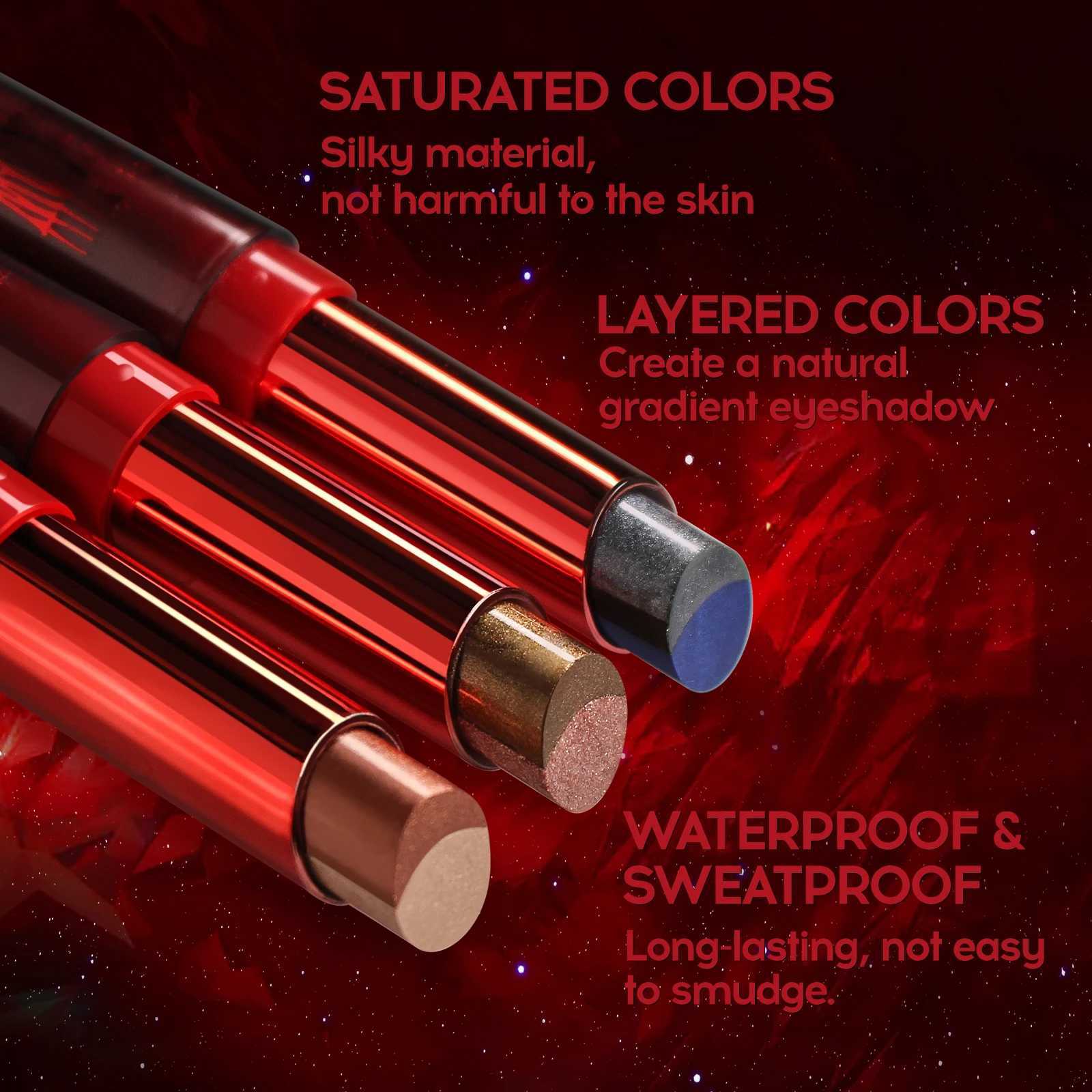 Glitter Metallic Matte Lipstick2 In Two Tone Waterproof EyeshadowSparkling High Pigment Longlasting Smudgeproof NonStick Cup W251027