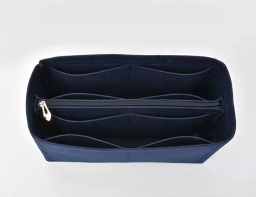 Designer's new handbag inner bag with central elastic lining, mommy bag, felt inner bag