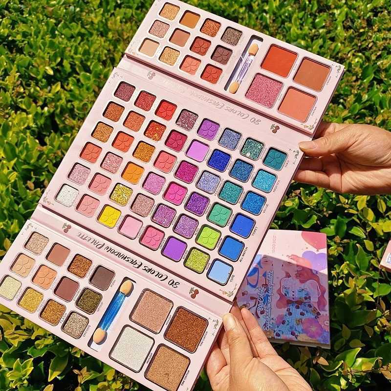 80color Eyeshadow Palette Glitter Pearlescent Matte Eye Shadow Matte Waterproof Long Lasting Children Stage Korean MakeupXJ251027