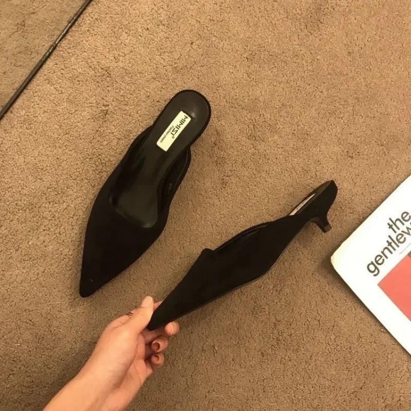 Pointed Toe Mules Fashion Women Slippers Casual Womens Shoes Women Low Heels Elegant Ladies Outdoor Slide 251023