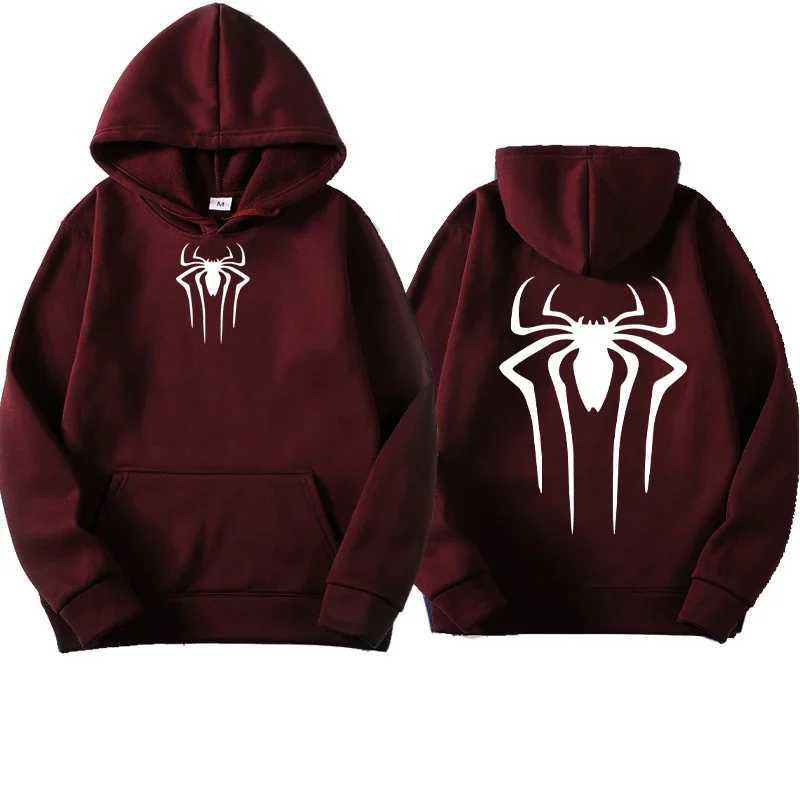 Mens fashion printed spider hoodie casual sweatshirt Top spider hoodie sweatshirt Harajuku mens and womens hoodie clothing W251027