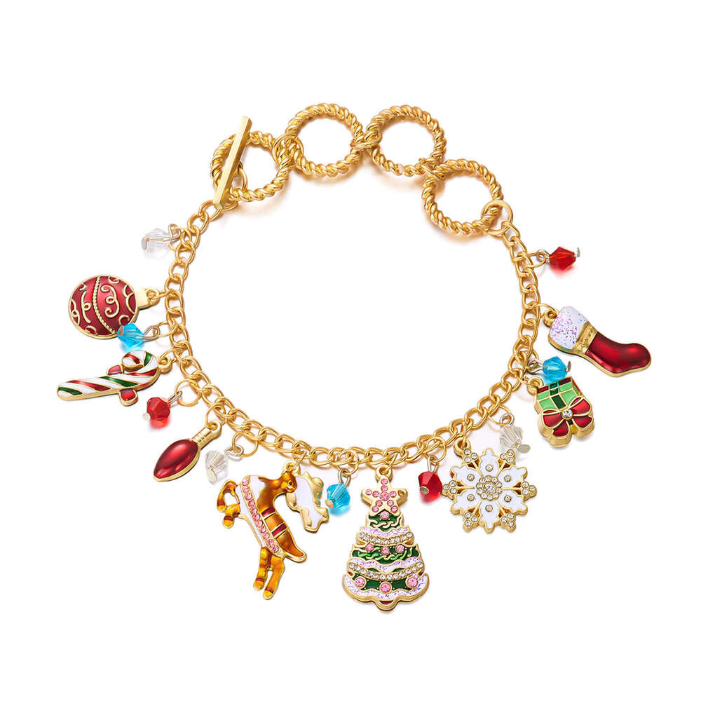 Accessories Snowflake Reindeer Snowman Christmas Tree Multi-Accessory Necklace Bracelet Set