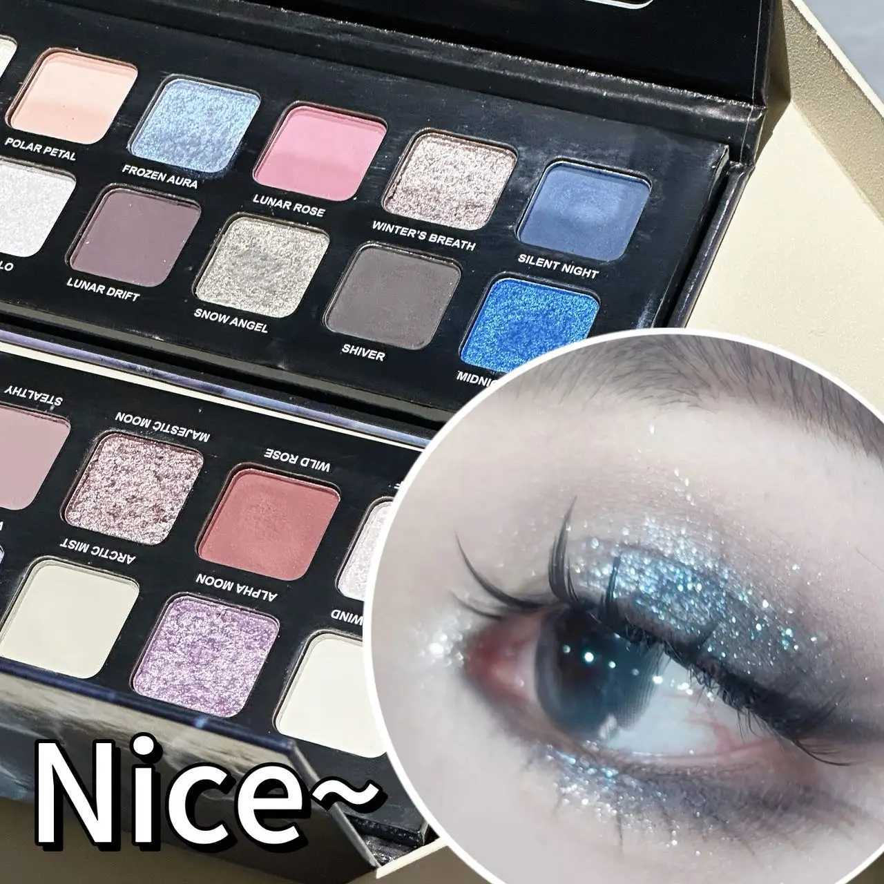 12 Colors Metallic Eyeshadow Palette Pearl Matte Sparkling Shimmer Blue Eye Shadow Highlighter Brighten Glitter Halloween MakeupXJ251027