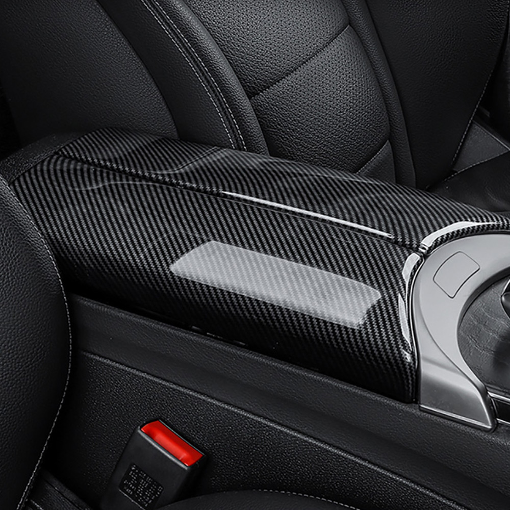 Car Carbon Fiber Center Console Armrest Box Cover Armrest Panel Trim Interior Accessories Compatible with Mercedes Benz G-Class W464 G63 AMG G550 G500