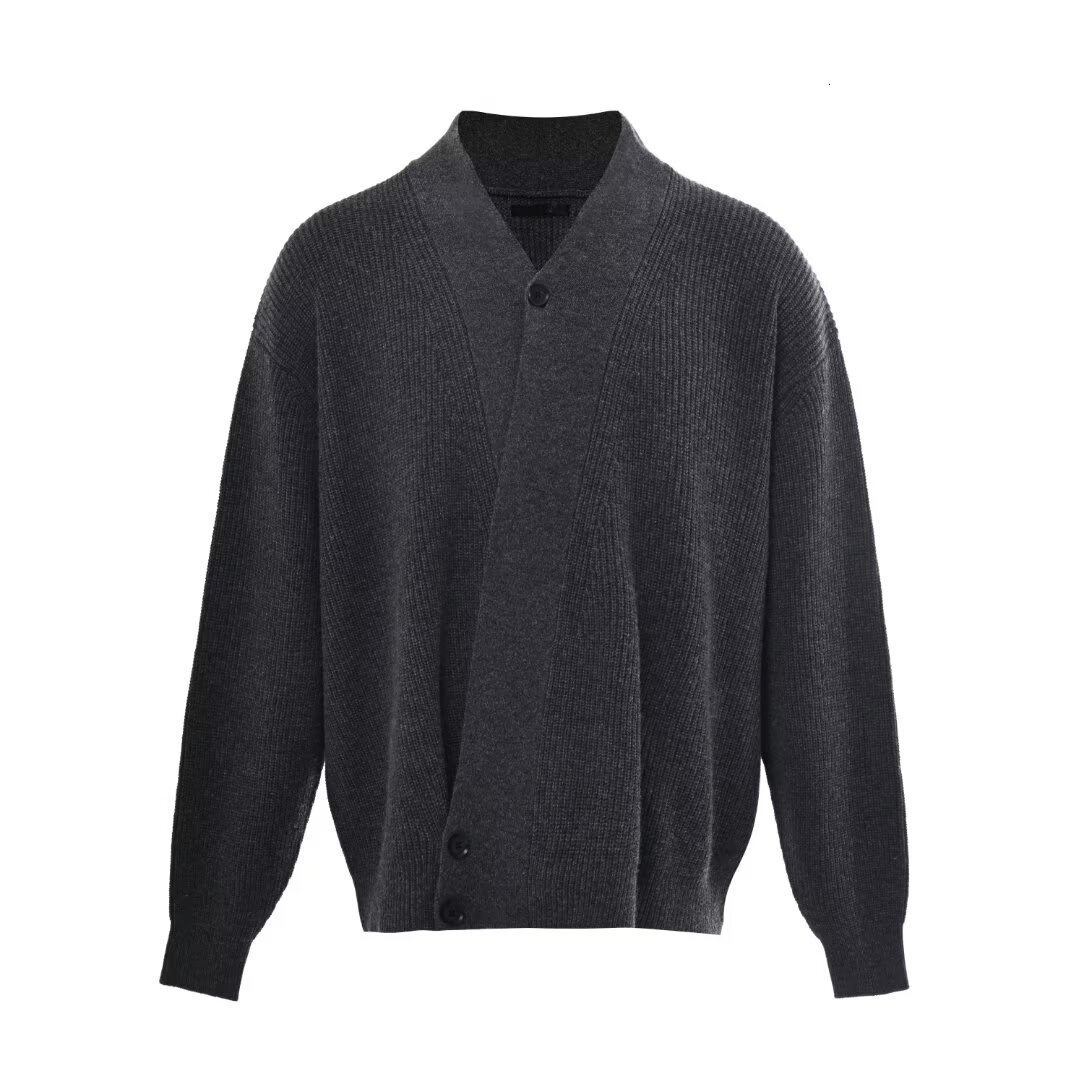 Harajuku New Men's Sweater Knitted Cardigan Casual V-neck Designer Sweater Loose Top Versatile Sweater Trendy Jacket