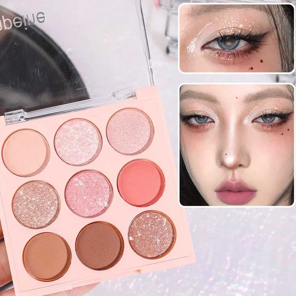 Ice Cream Eyeshadow Palette Glitter Rose Aegyosal Blush Oat Milk Tea Purple Eye Shadows Cool Tone Korean Makeup Pearl Matte EyesXJ251027