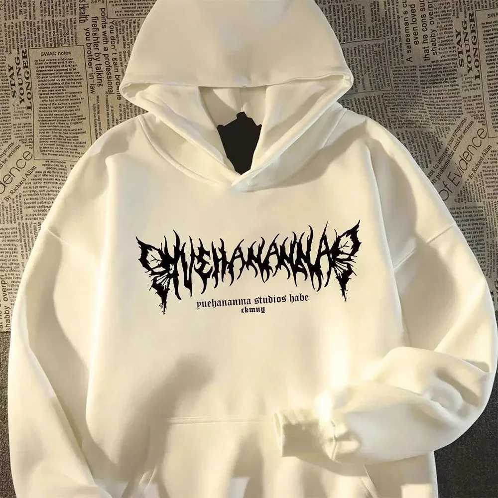 Hoodie Men Graphic Vivid Rose Print Cotton Hoodies American Retro Personality Streetwear Casual Hooded Sweatshirt Mens Clothing W251027