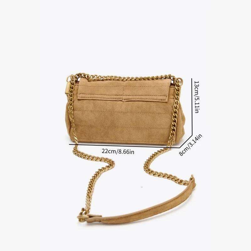SUEDE SHOULDER Bag, Women's New Fashion Handbags, Design Top Handle Underarm Bag, Small Baguette Bag With Crossbody Strap