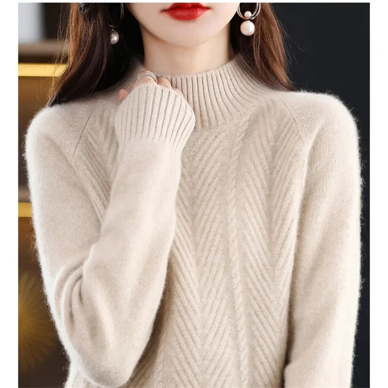 Heliar Women Fall Turtleneck Sweater Knitted Soft Pullovers Cashmere Jumpers Basic Soft Sweaters For Women Autumn Winter 251027