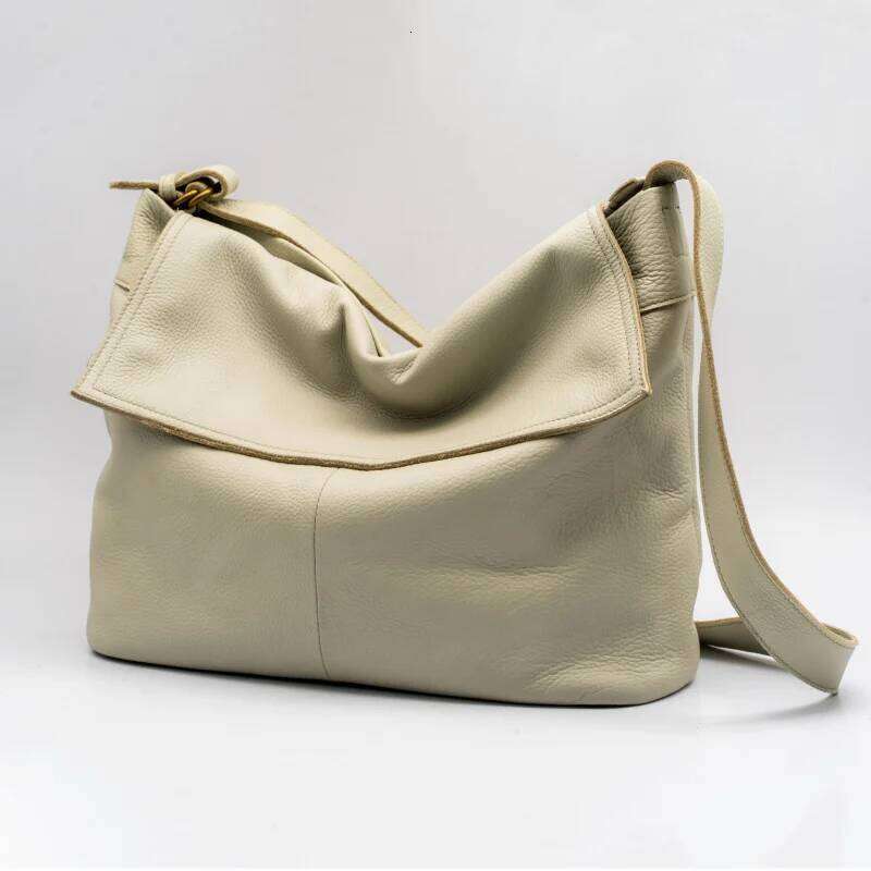 Designer Luxury Arliwwi Genuine Leather Women Bag Chic Large Capacity Tote New Style Big Leisure Soft Messenger Handbags