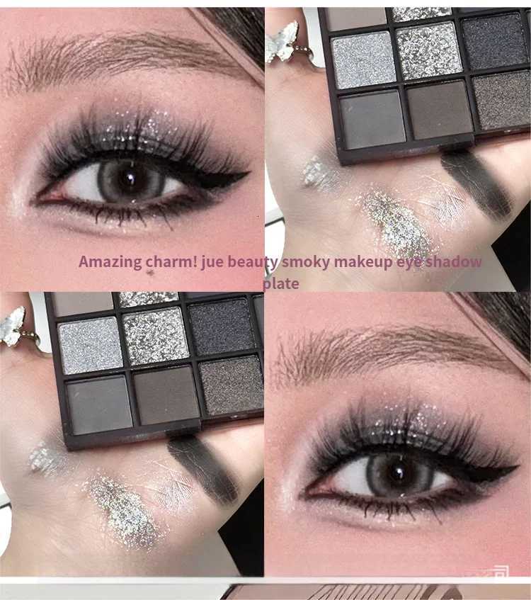 25Color Black Swan Eyeshadow Palette Smoky Makeup Dark Tone Gray Deep Shades Cement Palette for WesternEGirl Makeup LooXJ251027