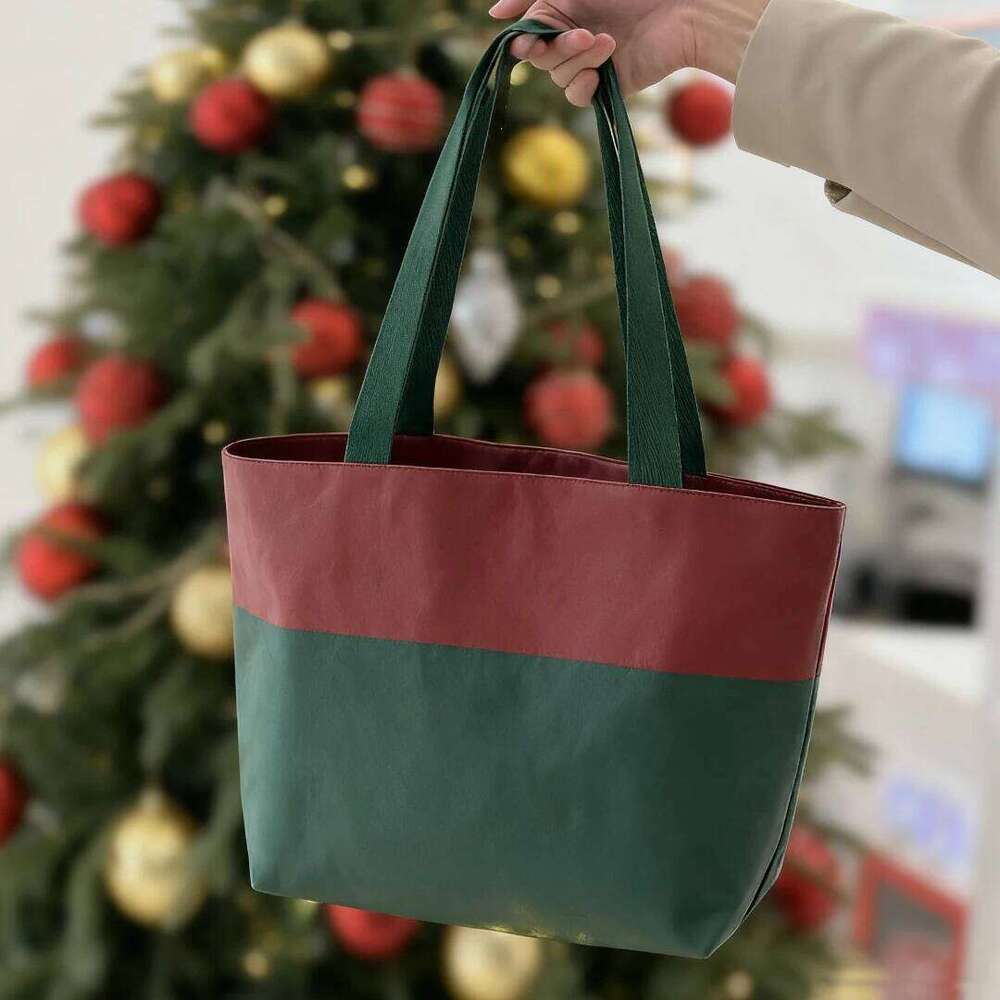 Women's Waterproof Tote Bags For Woman Shoulder Casual Eco Ladies Handbags Contrast New Handbag Vintage Female Bag