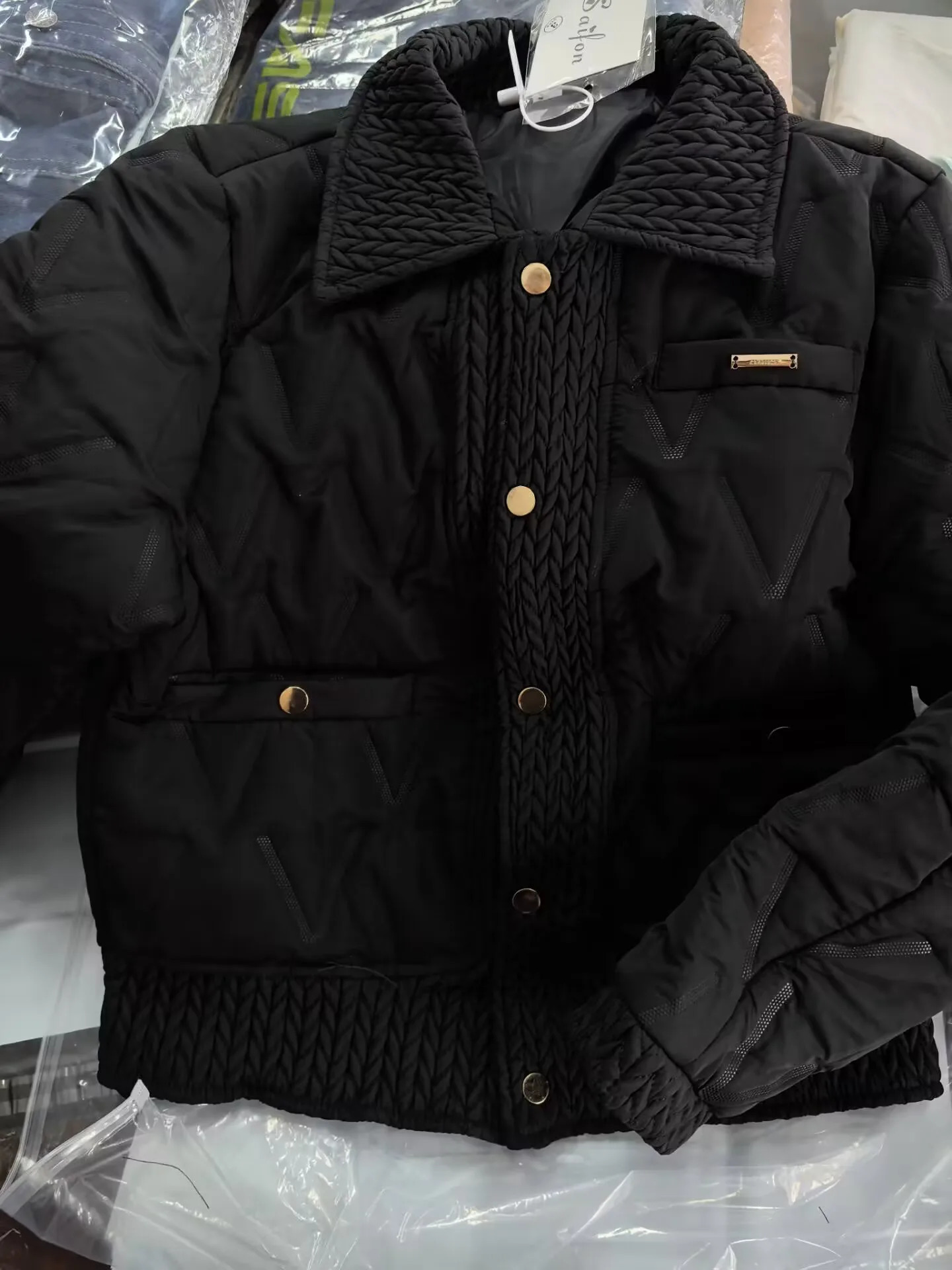 Women Cotton Padded Coats Autumn Winter Lightweight Fashion Turndown Collar Quilted Jacket Outerwear Female Warm Overcoats 251023