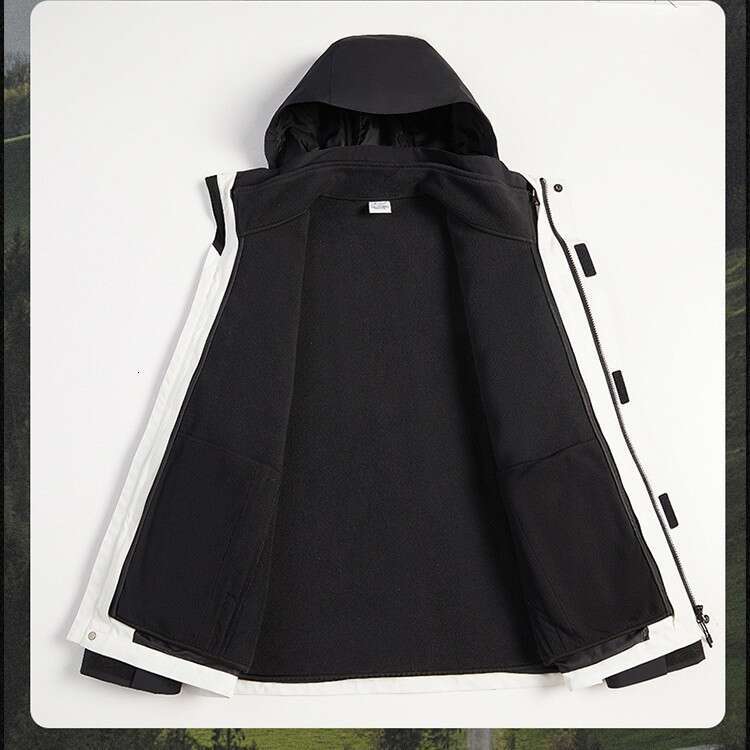 3-In-1 Jacket For Men And Women, Winter Two-Piece Set, Detachable, Windproof, Waterproof, Warm, Thickened, Skiing