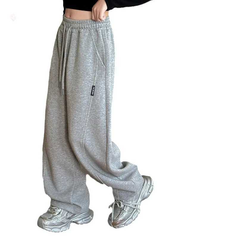 2025 New Girls Wide Leg Pants Autumn New Style Childrens Casual Sports Banana Trousers for Big Kids Spring And Autumn SeasonT251027