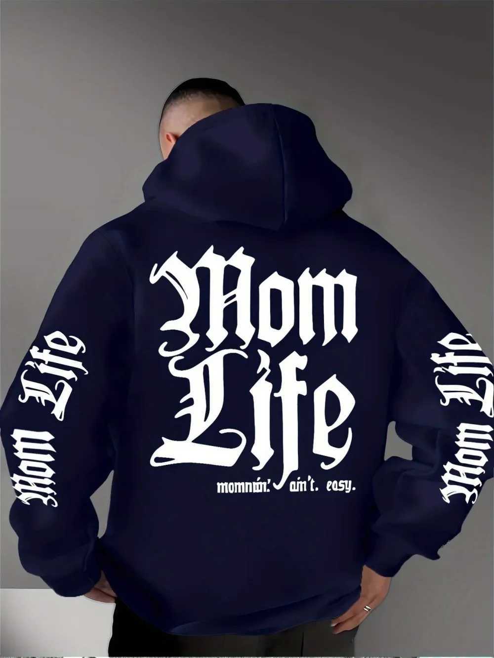 Fashionable Mens New Autumn Gothic Letter Printed Comfortable Soft Hoodie Outdoor Street Versatile Top W251027